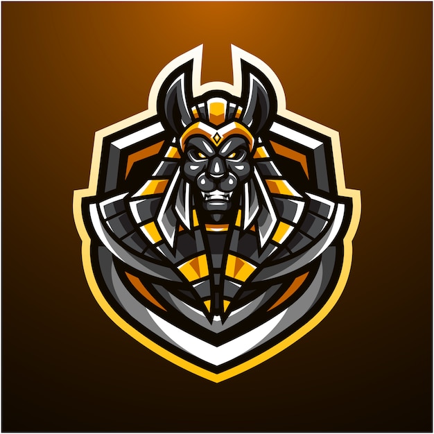 Anubis esport maskottchen logo