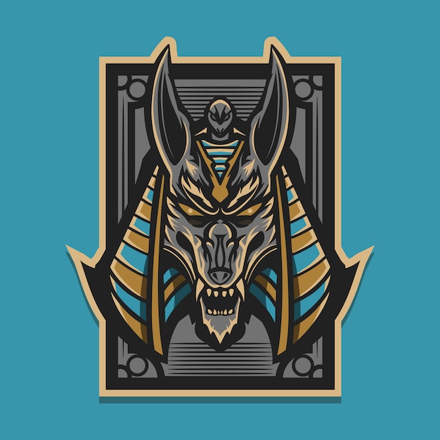 Vektor anubis illustrationsgrafik