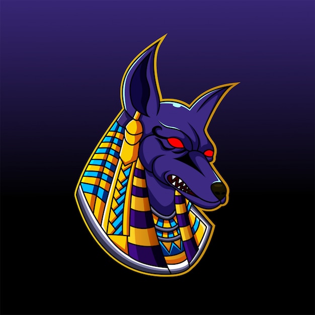 Anubis Kopf Maskottchen