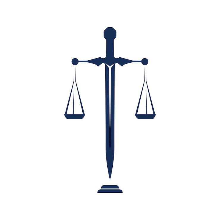 Vektor anwaltskanzlei-logo und icon-design-vorlagenvektor