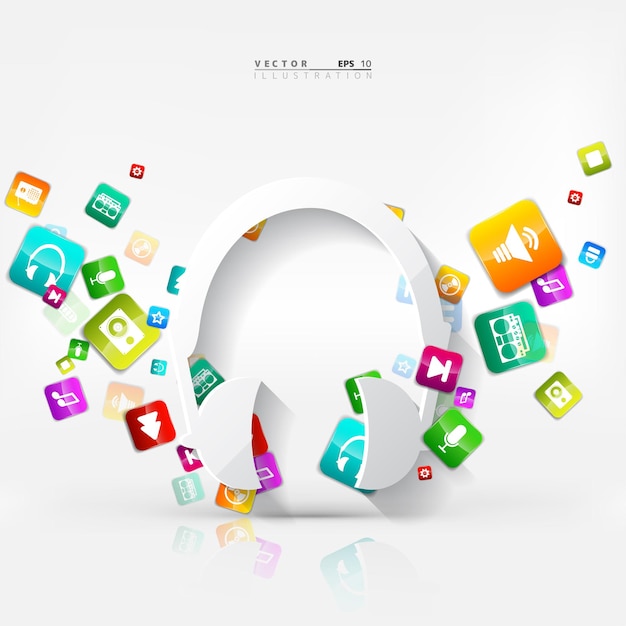 Anwendungsknopf Social-Media-Icon Cloud-Computing
