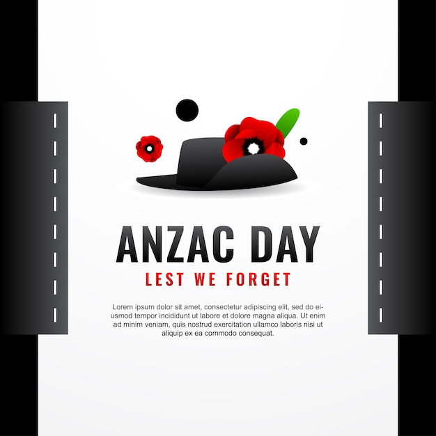 Anzac Day Design Hintergrund für Erinnerungsmoment