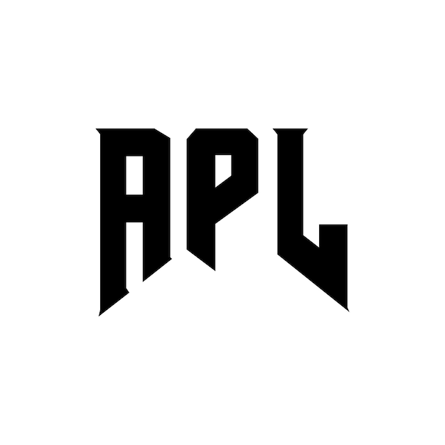 APL-Letter-Logo-Design für das Technologieunternehmen APL Logo-Design Schwarz-Weiß-Farbkombination APL Logo APL Vektor APL-Design APL-Ikon APL Alphabet APL Typografie Logo-Designed