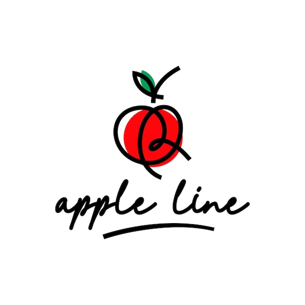 Apple-frucht-logo-vorlage vektor