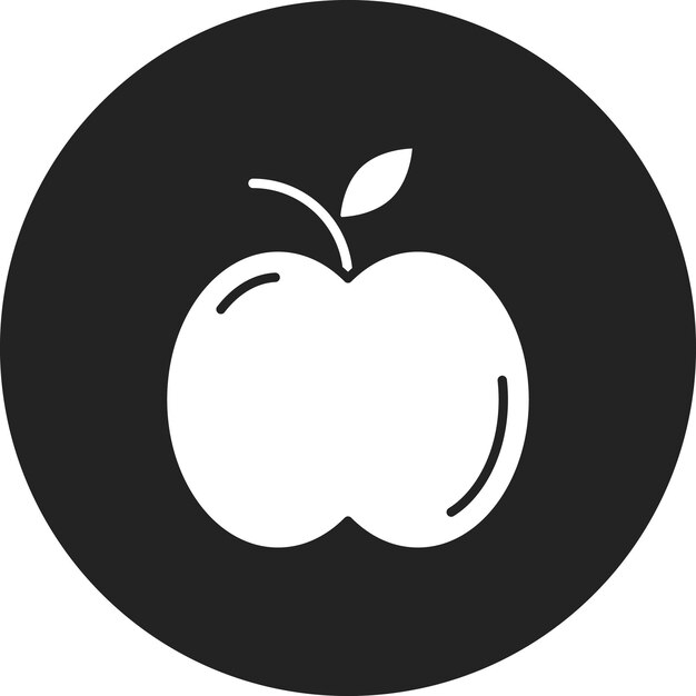 Apple-Icon-Vektorbild kann für Pilates verwendet werden