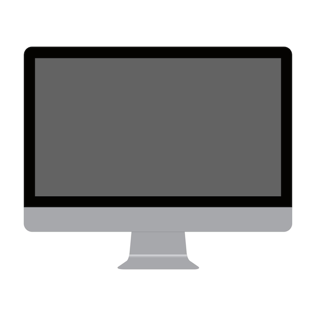 Apple-Monitor-Vektorkunstdesign