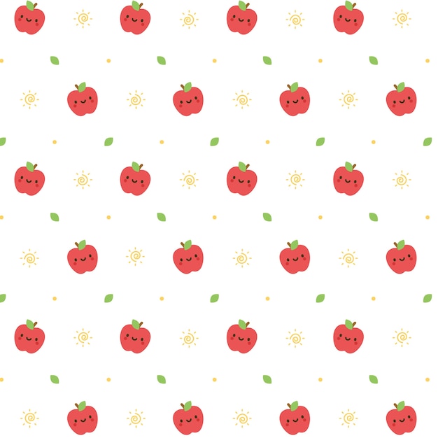 Apple nahtlose muster hintergrund