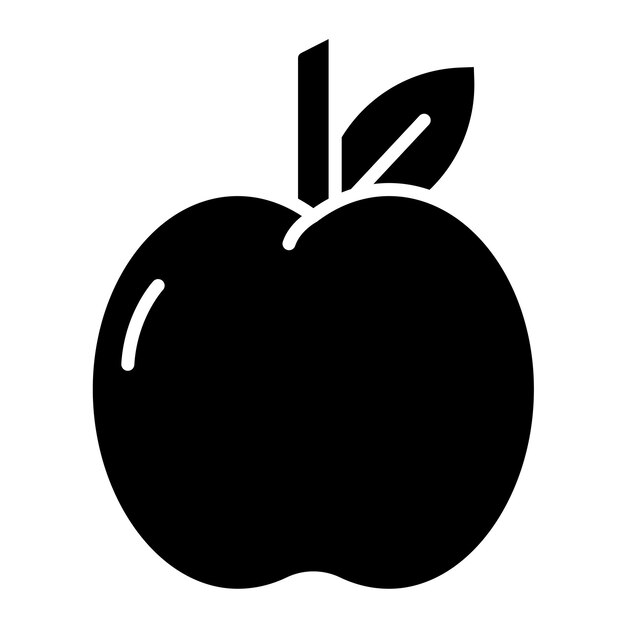 Vektor apple-vektorillustrationsstil