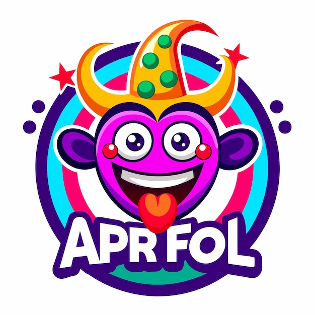 April fool-vektor-logo-design