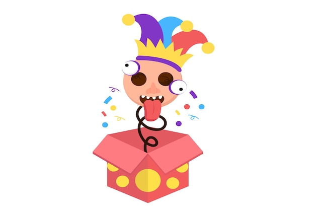 April Fools flache Design-Illustration
