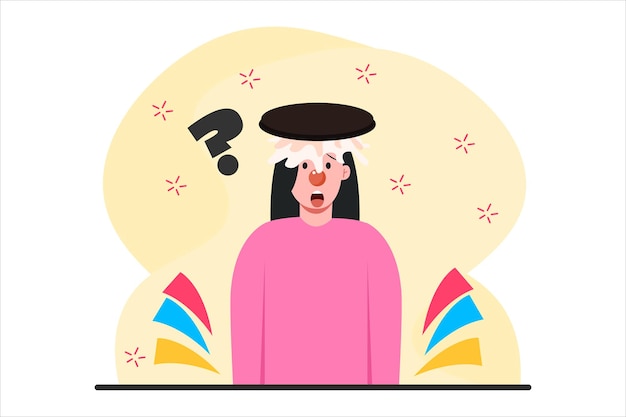 April Fools flache Illustrationsdesign