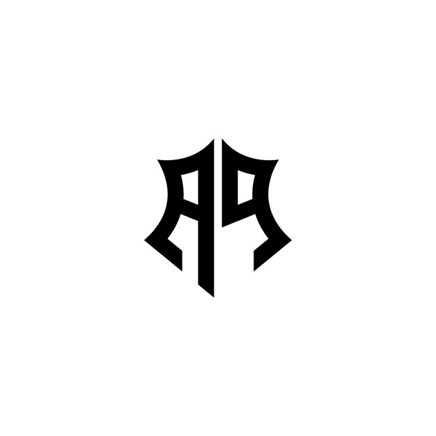 AQ Monogramm Logo Design Buchstabe Text Name Symbol Monochrom Logotyp Alphabet Zeichen Einfaches Logo