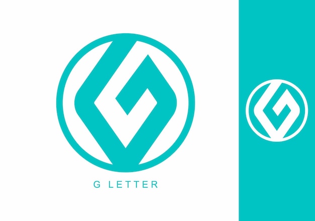 Aquafarbe des anfangsbuchstabens g