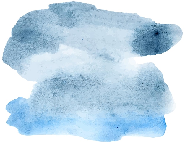 Aquarell abstrakte blaue pinselstrich-cliparts für logotyp, hochzeitseinladung, visitenkartendesign