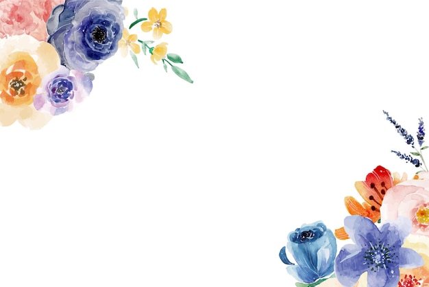 Aquarell abstrakter blumiger Hintergrund