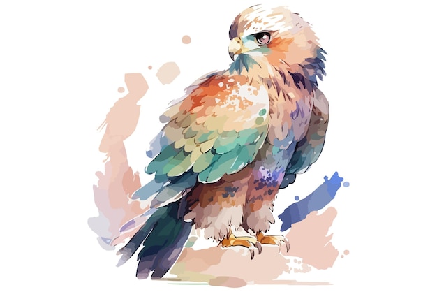 Aquarell Adler-Vektor-Illustration