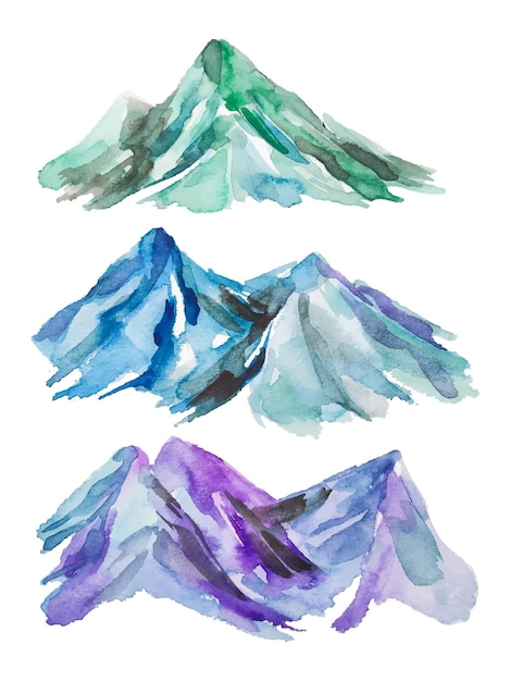 Aquarell berge