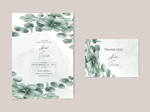 Aquarell, Blumen und Blätter Rahmen, Hintergrund und Vektor