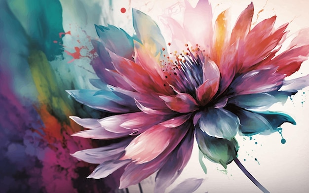 Aquarell Blumen Vektorgrafiken