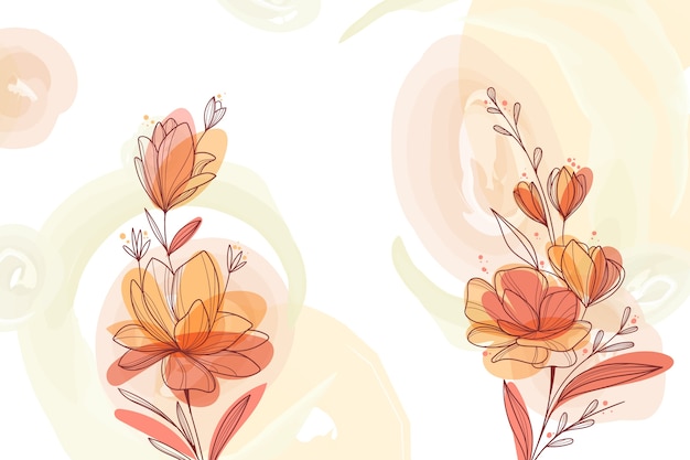 Aquarell Blumenhintergrund