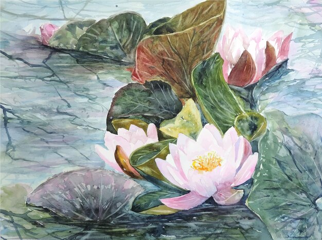 Vektor aquarell blumensträuße illustration