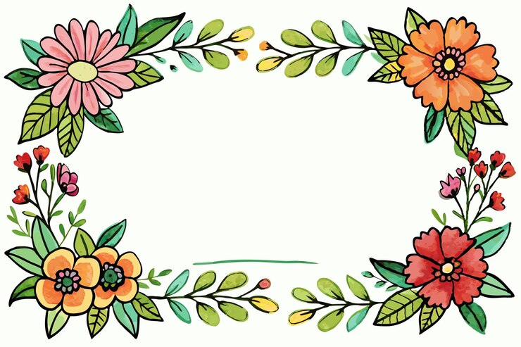 Aquarell-Border-Vektorgrafik-Illustration EPS-Quelldateiformat Verlustloses Skalierung Ikonen-Design