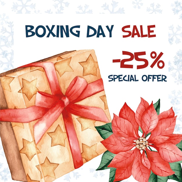 Aquarell boxing day sonderangebot verkauf