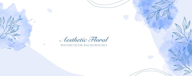 Aquarell breite bannerabdeckung oder webseitenwerbung. aquarell abstrakte splatter hellblau glänzende breite vertikale vektor hintergrundvorlage. für schönheit, hochzeit, make-up, schmuck. romantisch feminin