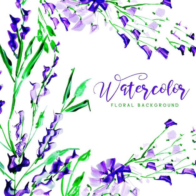 Aquarell floral mehrzweckhintergrund