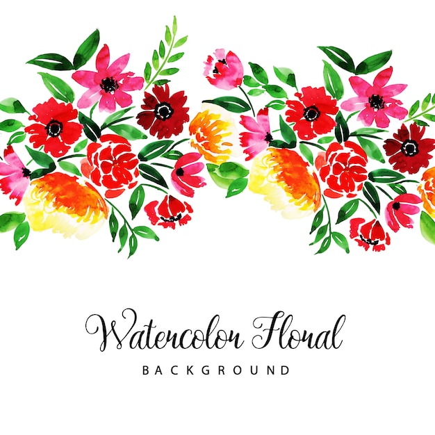 Aquarell floral mehrzweckhintergrund