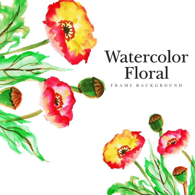 Aquarell floral mehrzweckhintergrund