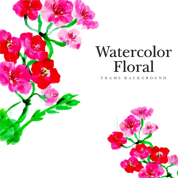 Aquarell floral mehrzweckhintergrund