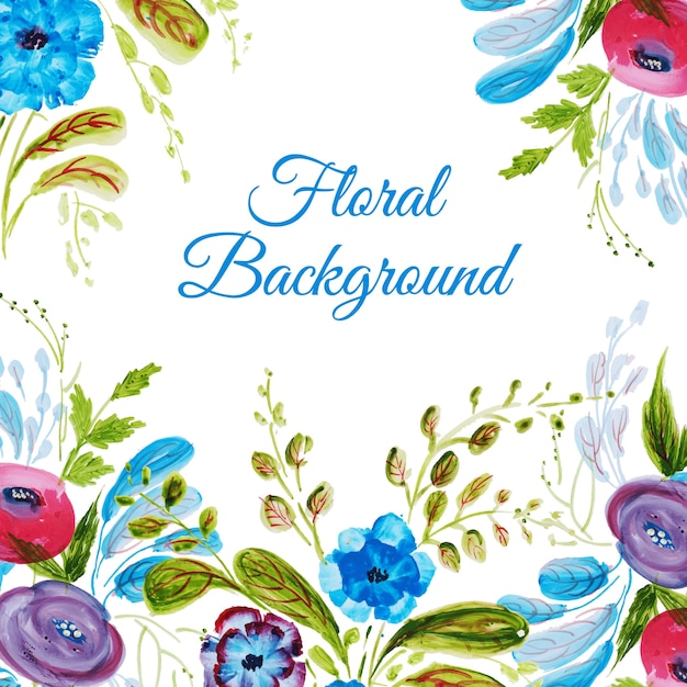 Aquarell Floral Mehrzweckhintergrund