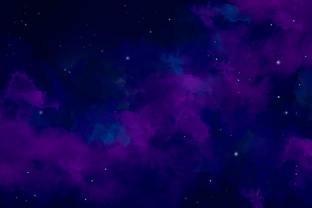 Vektor aquarell galaxie hintergrund