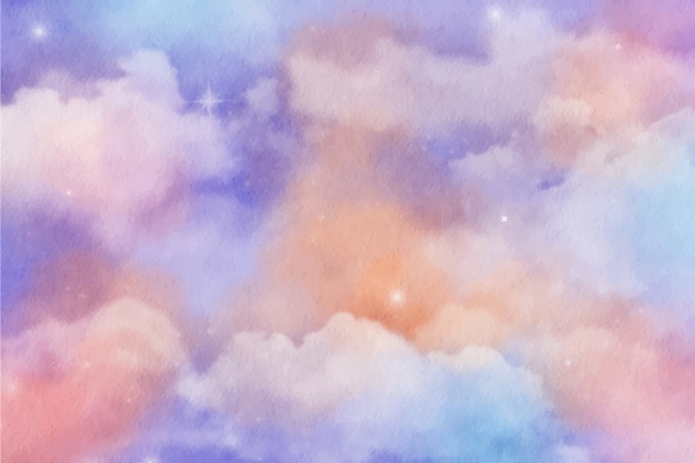 Aquarell galaxie hintergrund