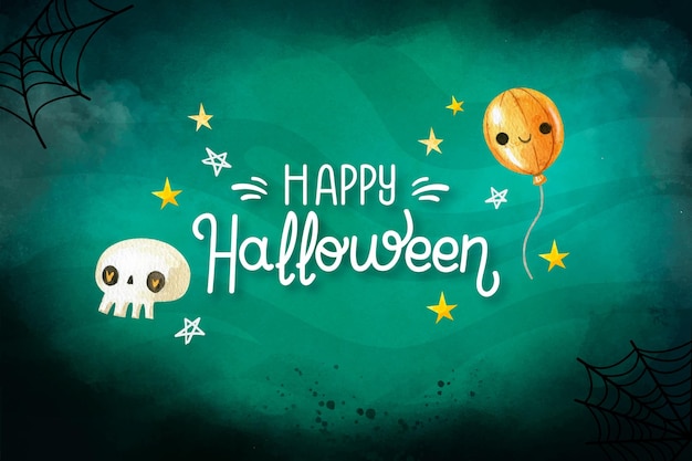 Aquarell halloween hintergrund