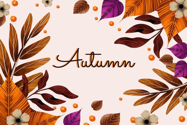 Aquarell Herbst Hintergrund