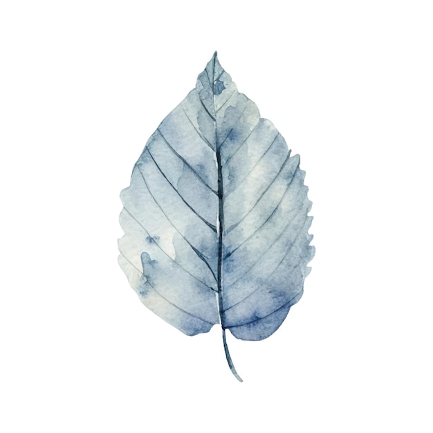 Vektor aquarell-herbstblatt-illustration