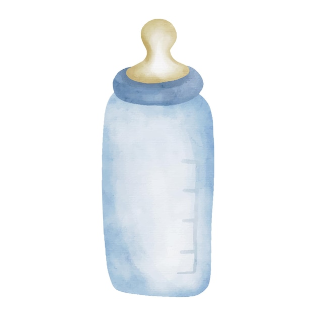 Aquarell Kinderflasche handgezeichnete Illustration