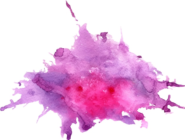 Aquarell lila und rosa Fleck