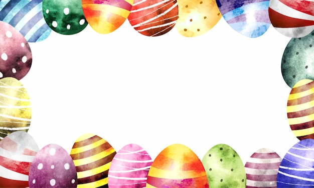 Aquarell Ostereier Hintergrund