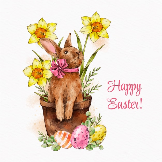 Aquarell-Ostern-Illustration