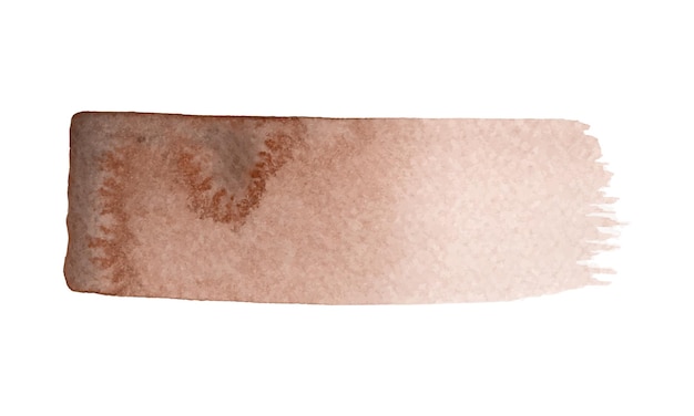 Aquarell Pinselstrich in der 2025 Farbe des Jahres Mocha Mousse handgezeichneter Gradient-Effekt