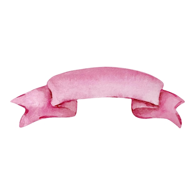 Vektor aquarell-rosa-band-banner