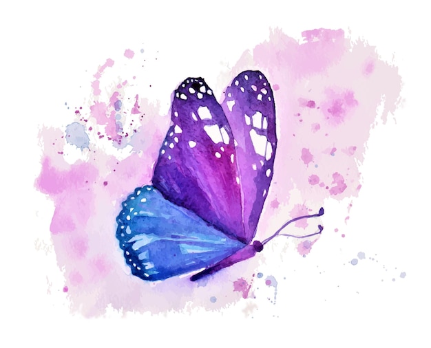 Vektor aquarell-schmetterling