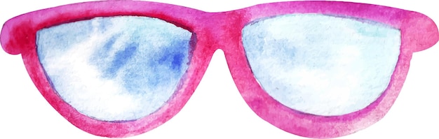 Vektor aquarell sonnenbrille