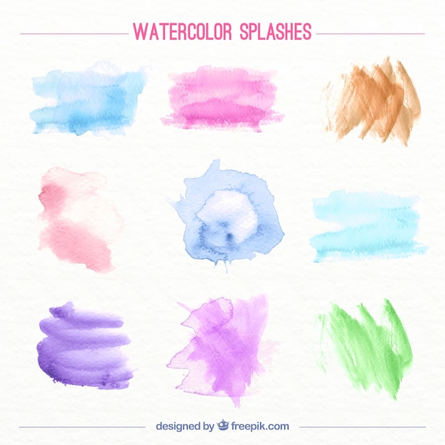 Aquarell spalshes