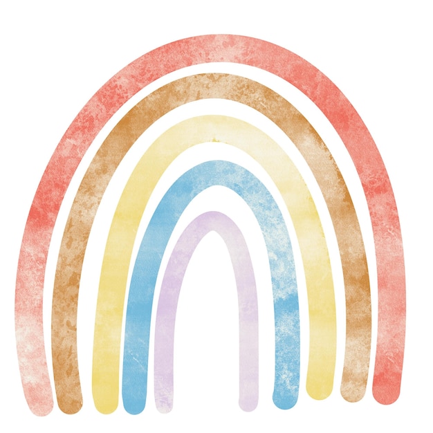 Aquarell- und Pastellfarben der Regenbogen-Kollektion