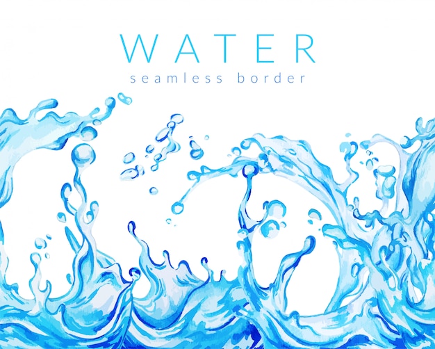 Vektor aquarell wasserspritzer