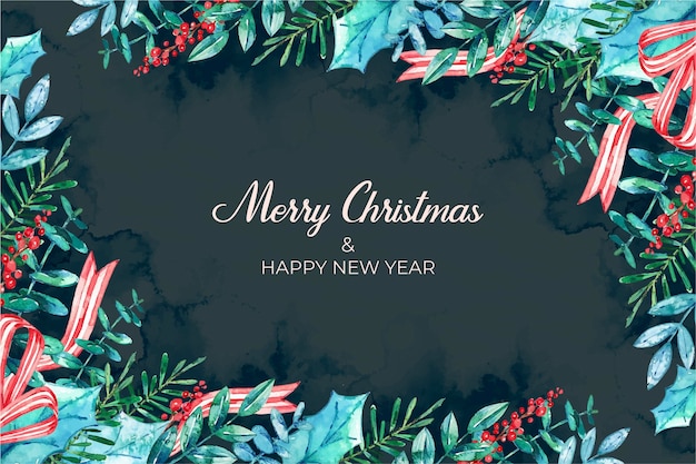 Aquarell-Weihnachts-Hintergrund
